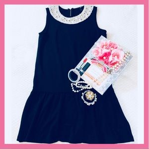 H&M Flare Hem Sleeveless Black Dress